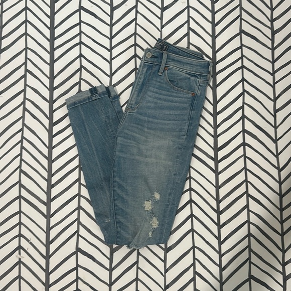 New A&F High Rise Super Skinny Jeans - Picture 1 of 4
